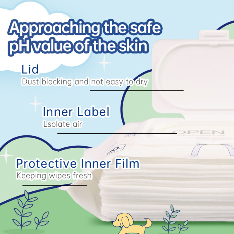 Voyage - Lingettes pour les mains et le visage sensibles Lingettes humides pour bébé non parfumées